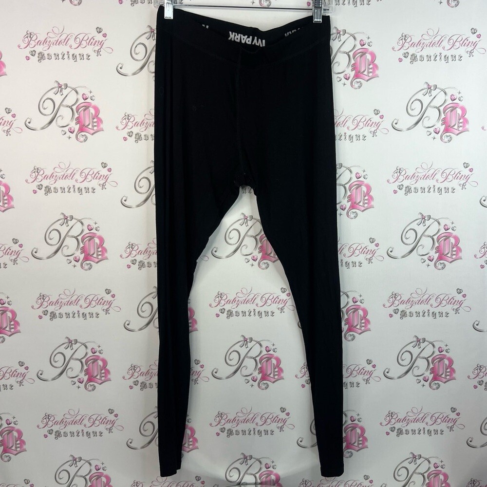 IVY PARK tights leggings pants white black Classic Black Leggings